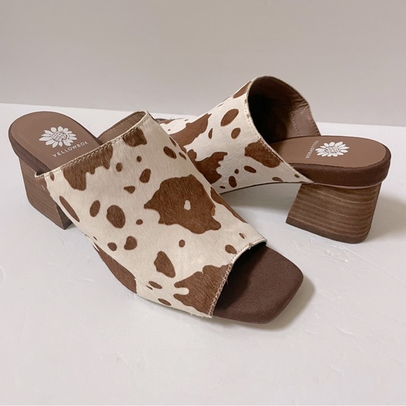 NEW Yellowbox Cataline Cow Hair Heel Size 7.5 - Picture 4 of 14